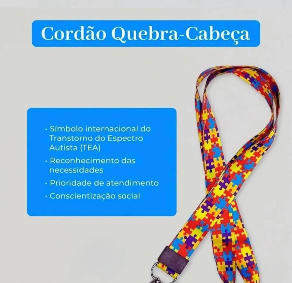 Cordão quebra-cabeça educativo