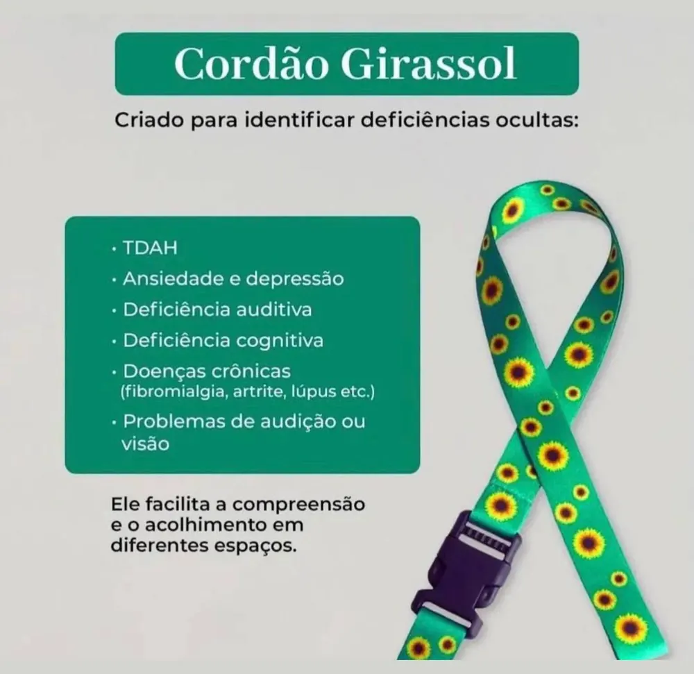 Cordão girassol educativo